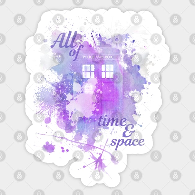 All of Time & Space Sticker by fanartdesigns